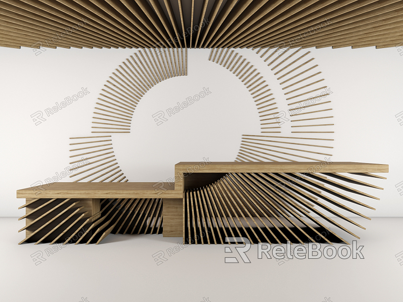 Modern reception desk model