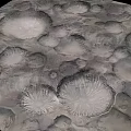 Mysterious Rocky Landscape With Circular Formations And Textured Surface