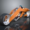Future Modern Wooden Car Design With Sleek Silver Accents And Large Wheels