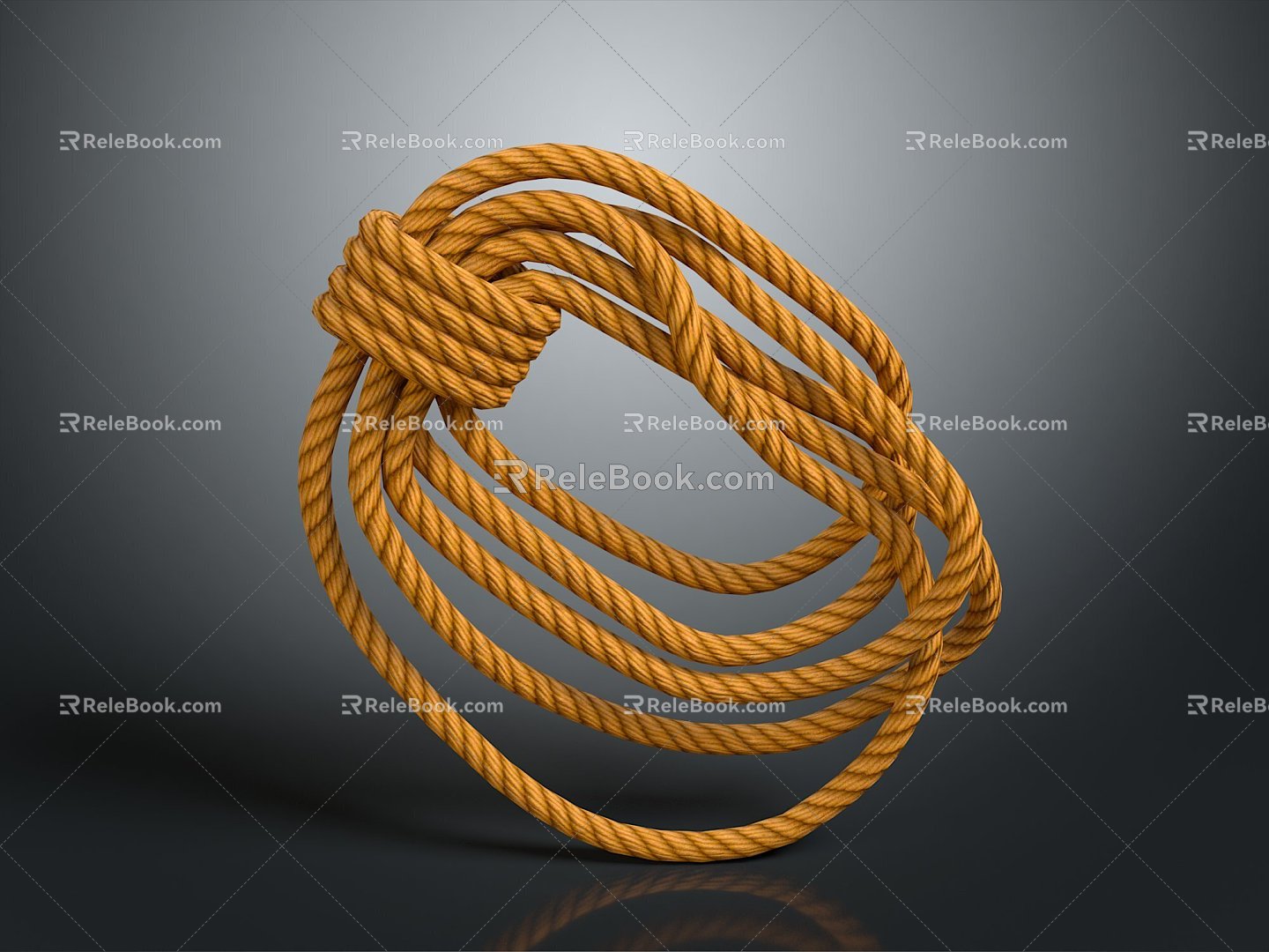 Rope pile rope hemp rope group rope life supplies construction supplies life-saving supplies 3d model