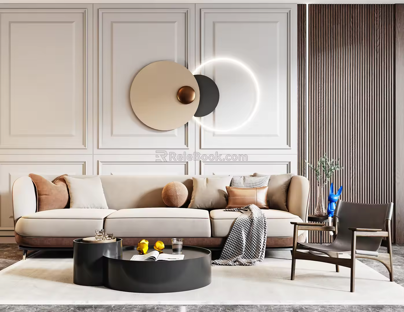 Modern Sofa Coffee Table Combination Sofa Coffee Table 3d model
