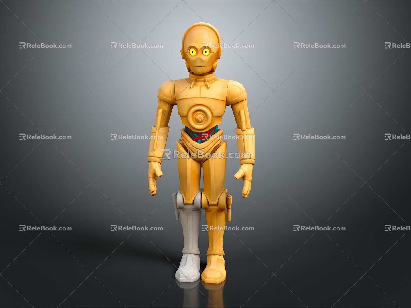 Robot Robot Assistant Small Robot Robot Butler 3d model