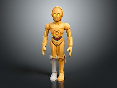 Robot Assistant Small Robot Butler 3d model