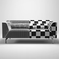 Double sofa 3d model