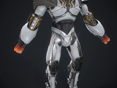 Modern Robot Flathead Space Warrior 3d model