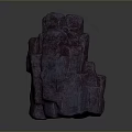 Wood Stone Sculpture With Natural Texture And Stacked Structure For Interior Decor