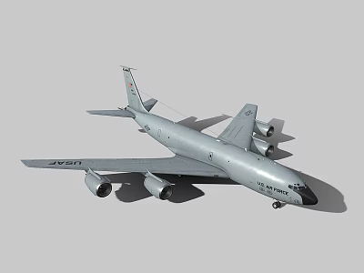 Advanced Military Fighter Jet With Sleek Silver Exterior And Aerodynamic Wing Structure 3d model
