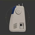 Novelty White And Blue Household Electric Sewing Machine With Functional Design