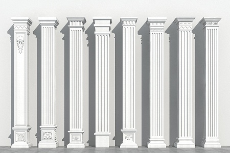 European Roman Column 3d model