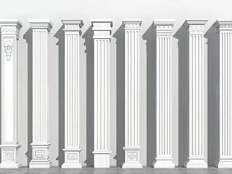 European Roman Column 3d model