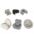 Modern Bean Bag Chairs with Various Colors Unique Shapes and Comfortable Design