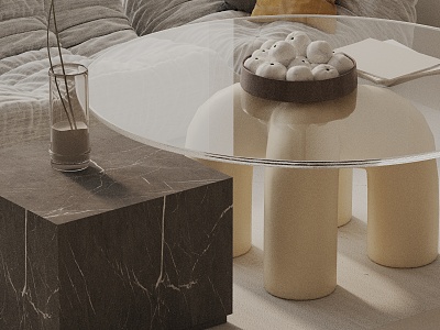 Modern coffee table model