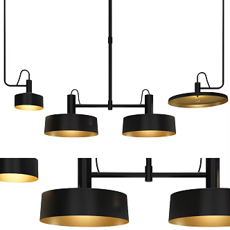 Modern chandelier 3d model