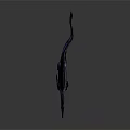 3D Spinosaurus Model With Dark Body Red Blue Sail And Walking Pose