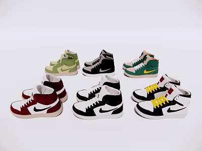 aj nike sneaker 3d model