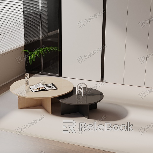 Modern coffee table model