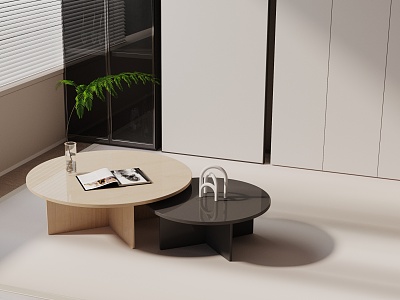 Modern coffee table model