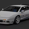 White Sports Car Design Featuring Streamlined Body Rear Spoiler And Sporty Wheels