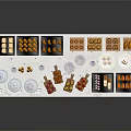 Assorted Dessert Display Table With Various Pastries Cookies And Fruit Tarts