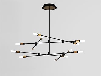 Modern chandelier 3d model