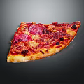 Tasty Pepperoni Pizza Slice with Tomato Sauce Melted Cheese and Crispy Crust