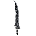 Intricate Skull Decorated Mythical Sword With Skeleton Engravings And Dark Fantasy Design