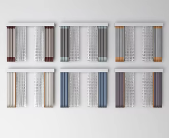 Modern Curtains 3d model