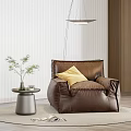Modern single sofa 3d model
