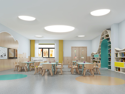 Modern Kindergarten Classroom model