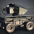 Robot Occupying Machine Off-road Vehicle 3d model
