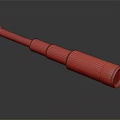 Brass Telescope Commercial Equipment With Intricate Engraved Patterns And Long Cylindrical Design