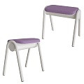 Zum Modern Purple Stool 18 3d model