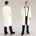 Doctor Staff Work 3d model