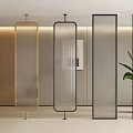 Modern Room Dividers With Glass Panels And Metal Frames In Contemporary Interior Space