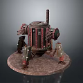 Mech Warrior Mech Soldier Machine Battlearm Mechanical Battlearm Machine Fighter Robot 3d model
