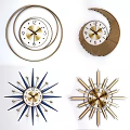 Unique Wall Decor Clocks With Various Modern Designs For Home Interior 3d model