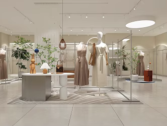 Modern Clothing Store 3d model