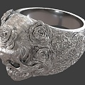 Skull Ring Skull Ring Personality Ring Creative Ring Ring Decorative Ring Skull Ring Skull 3d model