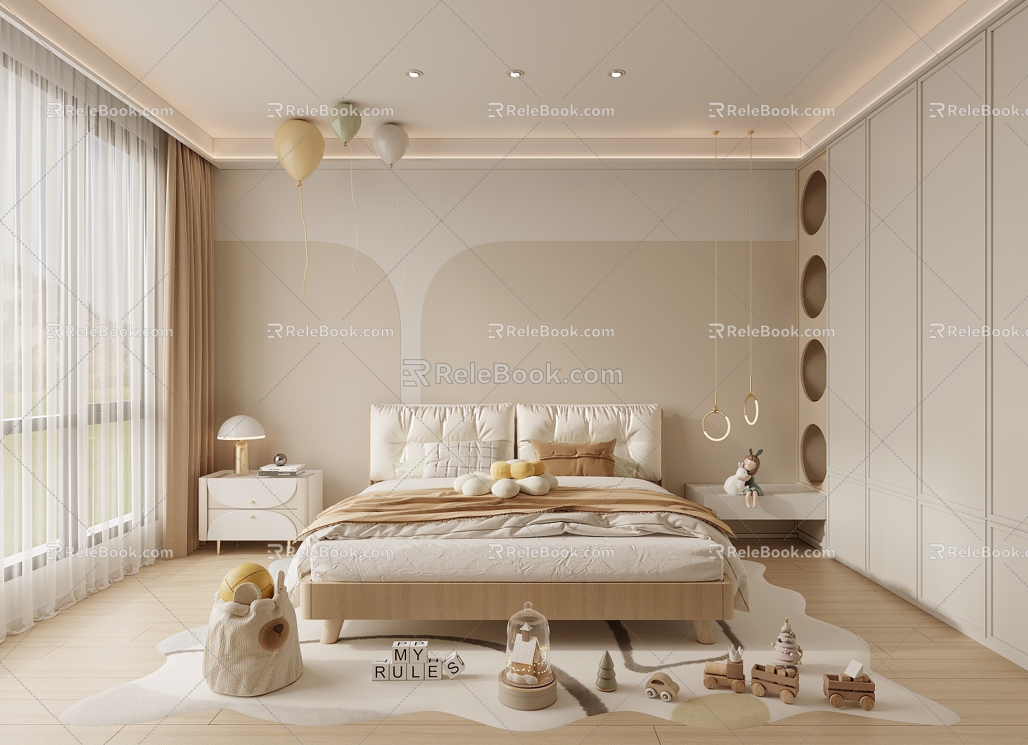 Children's Room Daughter Room Children's Bed 3d model