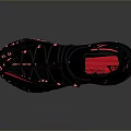 Modern Black Gray Athletic Shoes with Pink Accents Straps and Textured Sole for Daily Wear