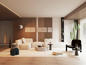 modern living room 3d model