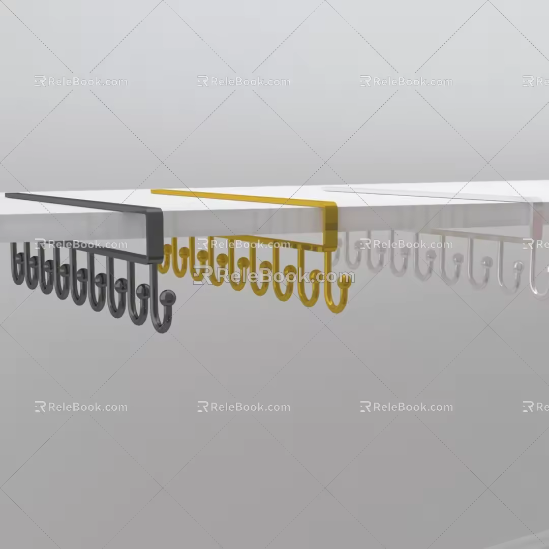 Multi-function clapboard hook 3d model