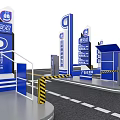 Smart Parking Lot with Automatic Payment System Car Plate Recognition Entrance Exit Signage