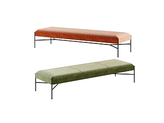 modern bench sofa bench 3d model