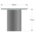 Modern Dining Table With Glass Top And Sleek Metal Legs Modern Design