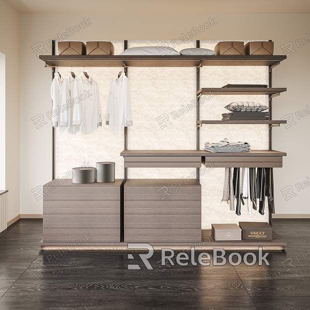 Poliform wardrobe to top-mounted set-in multi-function wall-mounted cloakroom model