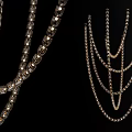 Modern Luxurious Chandelier With Multi Layer Metal Chains And Elegant Design Details