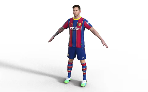 The Modern Male Athlete 3d model