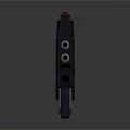 Futuristic Tactical Weapon Design With Black Brown Components And Detailed Structure 3d model