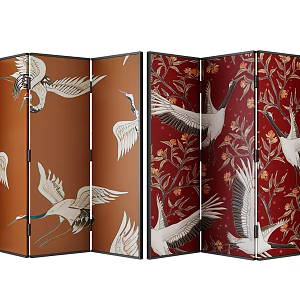 new chinese style screen 3d model